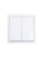 Выключатель 2-кл. СП ZIMA IP20 10А безвинт. зажим бел. LEZARD 704-0288-101QC ТехноИмпульс