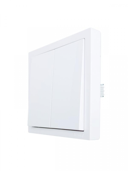 Выключатель 2-кл. СП ZIMA IP20 10А безвинт. зажим бел. LEZARD 704-0288-101QC ТехноИмпульс