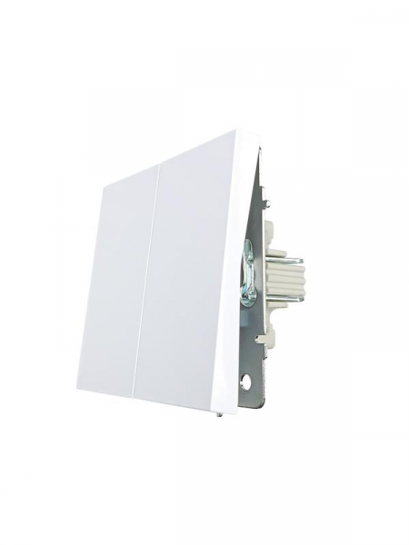 Выключатель 2-кл. СП ZIMA IP20 10А безвинт. зажим бел. LEZARD 704-0288-101QC ТехноИмпульс