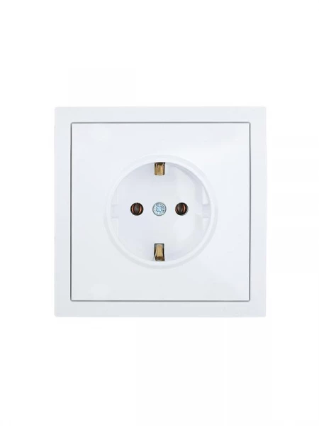 Розетка 1-мест. с/з ПБТ СП ZIMA безвинт. зажим бел. LEZARD 704-0288-122BQC ТехноИмпульс