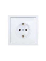 Розетка 1-мест. с/з ПБТ СП ZIMA безвинт. зажим бел. LEZARD 704-0288-122BQC ТехноИмпульс