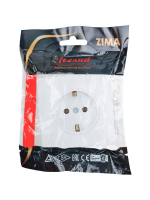 Розетка 1-мест. с/з ПБТ СП ZIMA безвинт. зажим бел. LEZARD 704-0288-122BQC ТехноИмпульс