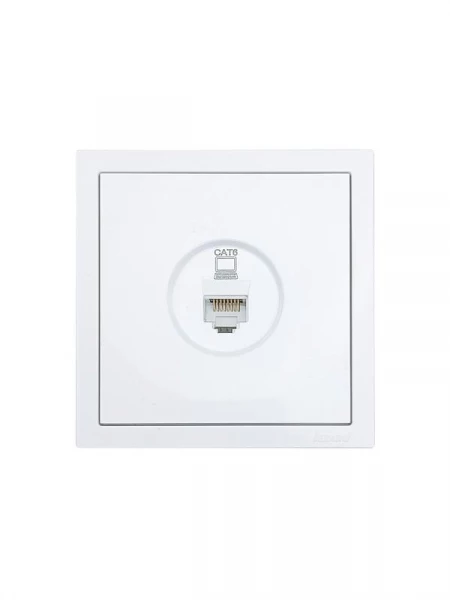 Розетка компьютерная 1-мест. СП ZIMA бел. LEZARD 704-0288-140 ТехноИмпульс