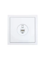 Розетка компьютерная 1-мест. СП ZIMA бел. LEZARD 704-0288-140 ТехноИмпульс