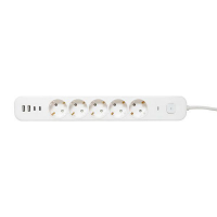 Удлинитель 5х5м IP20 2USB 2.4А+2type-C LUX 1.5кв.мм EKF UBA-LUX-505-TC ТехноИмпульс