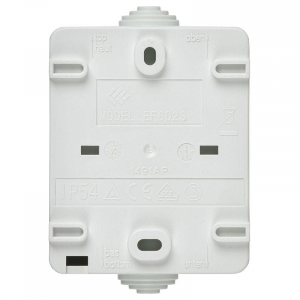 Выключатель 2-кл. ОП Форс IP54 ВС20-2-0-ФБ бел. IEK EVS20-K01-10-54-DC ТехноИмпульс