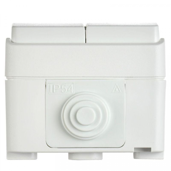 Выключатель 2-кл. ОП Форс IP54 ВС20-2-0-ФБ бел. IEK EVS20-K01-10-54-DC ТехноИмпульс