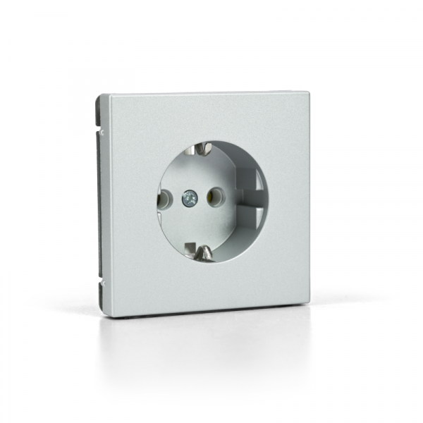 Розетка ArtGallery 16А с заземл. быстрозажим. клем. механизм алюм. SE GAL000343S ТехноИмпульс