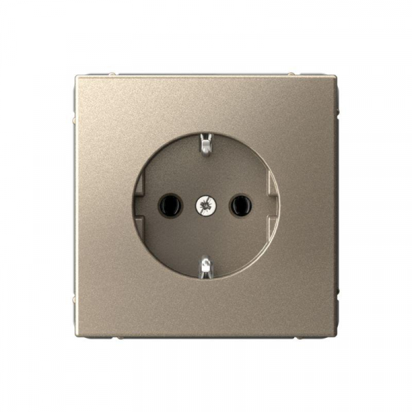 Розетка ArtGallery 16А с заземл. быстрозажим. клем. механизм шампань SE GAL000543S ТехноИмпульс