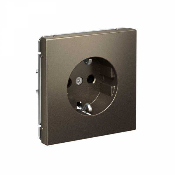 Розетка ArtGallery 16А с заземл. быстрозажим. клем. механизм мокко SE GAL000643S ТехноИмпульс