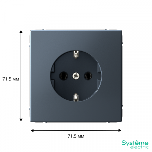 Розетка ArtGallery 16А с заземл. быстрозажим. клем. механизм грифель SE GAL000743S ТехноИмпульс