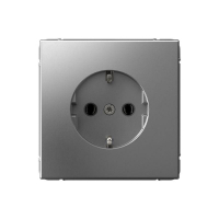 Розетка ArtGallery 16А с заземл. быстрозажим. клем. механизм сталь SE GAL000943S ТехноИмпульс