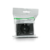 Розетка ArtGallery 16А с заземл. быстрозажим. клем. механизм карбон SE GAL001043S ТехноИмпульс