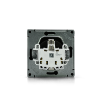 Розетка ArtGallery 16А с заземл. быстрозажим. клем. механизм карбон SE GAL001043S ТехноИмпульс