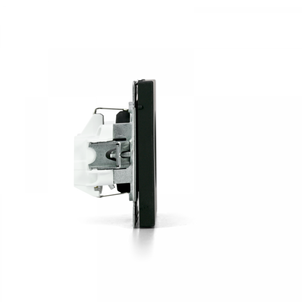 Розетка ArtGallery 16А с заземл. быстрозажим. клем. механизм карбон SE GAL001043S ТехноИмпульс