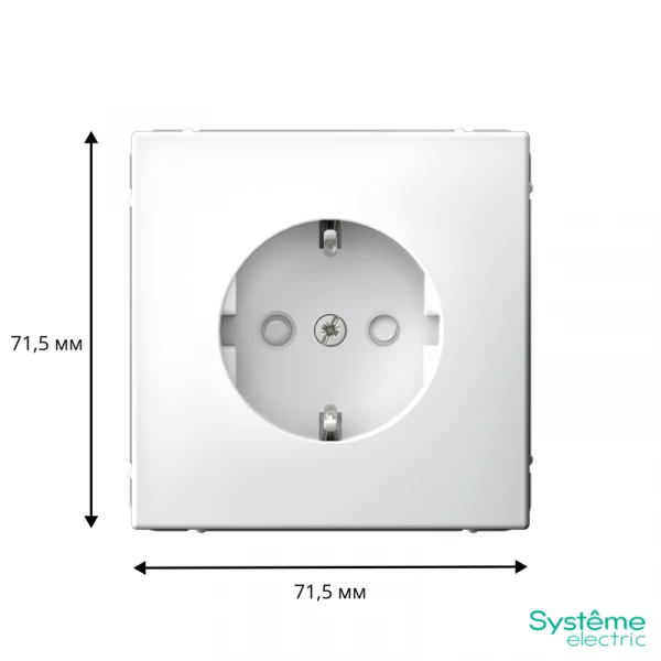 Розетка ArtGallery 16А с заземл. со шторками быстрозажим. клем. механизм бел. SE GAL000145S ТехноИмпульс