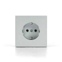 Розетка ArtGallery 16А с заземл. со шторками быстрозажим. клем. механизм алюм. SE GAL000345S ТехноИмпульс