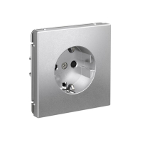 Розетка ArtGallery 16А с заземл. со шторками быстрозажим. клем. механизм алюм. SE GAL000345S ТехноИмпульс