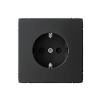 Розетка ArtGallery 16А с заземл. со шторками быстрозажим. клем. механизм карбон SE GAL001045S ТехноИмпульс