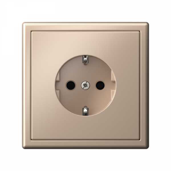 Розетка ArtGallery 16А с заземл. со шторками быстрозажим. клем. механизм песочн. SE GAL001245S ТехноИмпульс
