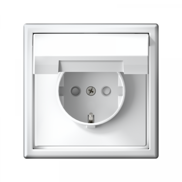 Розетка ArtGallery 16А IP20 с заземл. со шторками с крышкой быстрозажим. клем. механизм бел. SE GAL000146S ТехноИмпульс