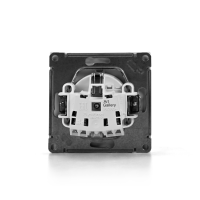 Розетка ArtGallery 16А IP20 с заземл. со шторками с крышкой быстрозажим. клем. механизм бел. SE GAL000146S ТехноИмпульс