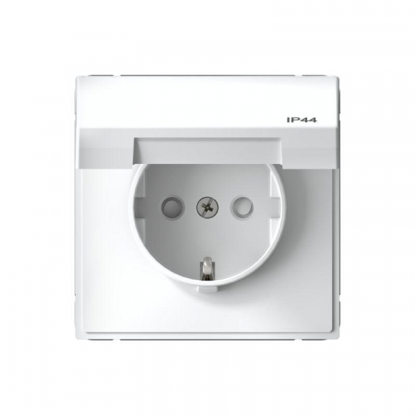Розетка ArtGallery 16А IP44 с заземл. со шторками с крышкой быстрозажим. клем. механизм бел. SE GAL440146S ТехноИмпульс