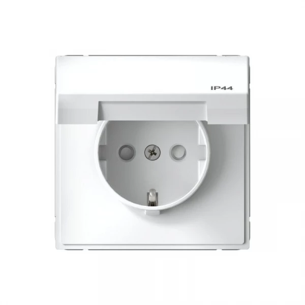 Розетка ArtGallery 16А IP44 с заземл. со шторками с крышкой быстрозажим. клем. механизм бел. SE GAL440146S ТехноИмпульс