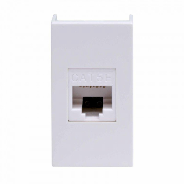 Розетка компьютерная 1-м 1мод. Viva RJ45 кат.5E бел. DKC 45038 ТехноИмпульс