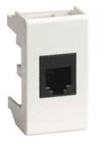 Розетка компьютерная 1-м 1мод. Viva RJ45 кат.5E экранир. бел. DKC 45048 ТехноИмпульс