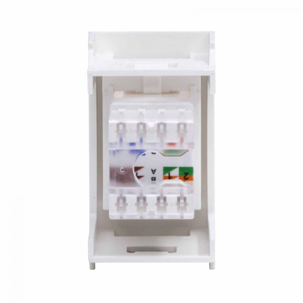Розетка компьютерная 1-м 1мод. Viva RJ45 кат.6 бел. DKC 45058 ТехноИмпульс