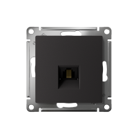 Розетка телефонная 1-м СП AtlasDesign RJ11 механизм карбон SE ATN001081 ТехноИмпульс