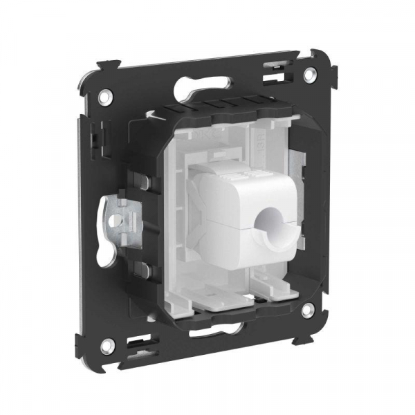 Розетка компьютерная 1-м СП Avanti "Белое облако" RJ45 кат.5E без шторок механизм DKC 4400663 ТехноИмпульс