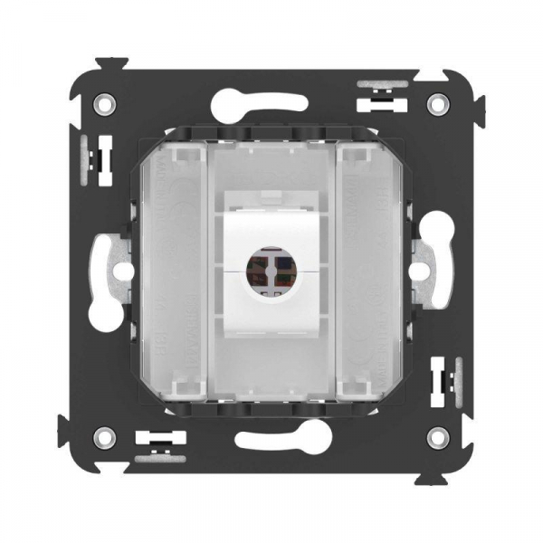 Розетка компьютерная 1-м СП Avanti "Белое облако" RJ45 кат.5E без шторок механизм DKC 4400663 ТехноИмпульс