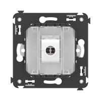 Розетка компьютерная 1-м СП Avanti "Белое облако" RJ45 кат.5E без шторок механизм DKC 4400663 ТехноИмпульс