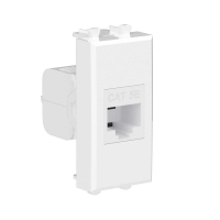 Розетка компьютерная 1мод. Avanti "Белое облако" RJ45 кат.5E без шторок модульная механизм DKC 4400661 ТехноИмпульс