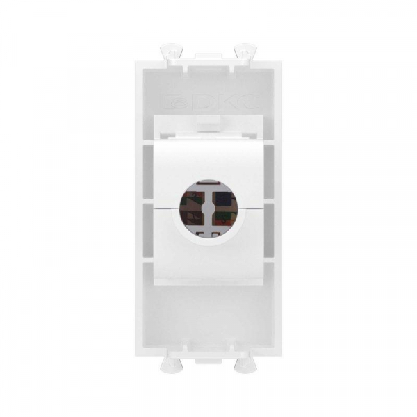 Розетка компьютерная 1мод. Avanti "Белое облако" RJ45 кат.5E без шторок модульная механизм DKC 4400661 ТехноИмпульс