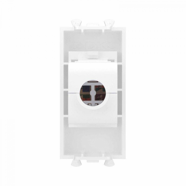 Розетка компьютерная 1мод. Avanti "Белое облако" RJ45 кат.6 без шторок модульная механизм DKC 4400691 ТехноИмпульс