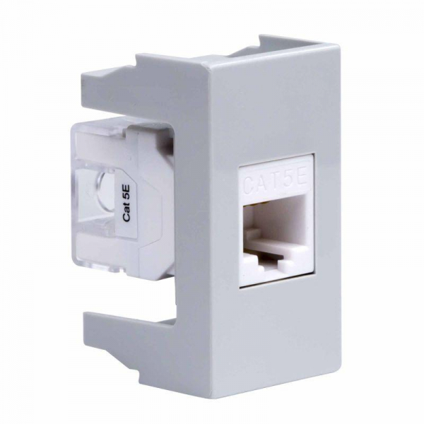 Розетка компьютерная 1-м 1мод. Viva RJ45 кат.5E сер. DKC 45138 ТехноИмпульс