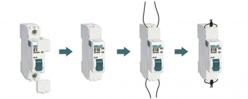 Заглушка клеммная пломбируемая для ВА-101 нов. DEKraft 18107DEK ТехноИмпульс