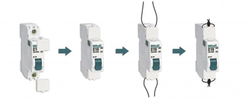 Заглушка клеммная пломбируемая для ВА-101 нов. DEKraft 18107DEK ТехноИмпульс