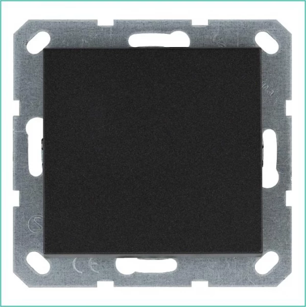 Выключатель 1-кл. 10А IP20 механизм анрацит Jasmart G3011B ТехноИмпульс