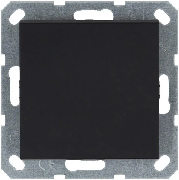 Выключатель 1-кл. 10А IP20 механизм черн. матовый soft touch Jasmart G3011PB ТехноИмпульс