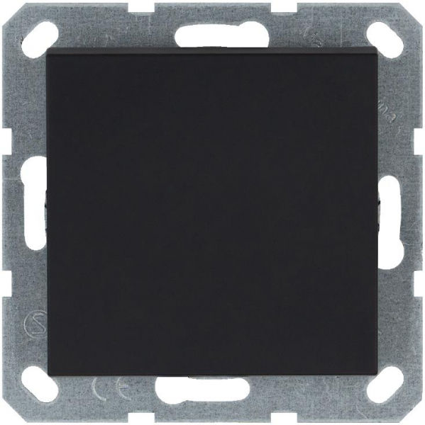 Кнопка звонка 1-кл. 10А IP20 механизм черн. матов. soft touch Jasmart G3010PB ТехноИмпульс