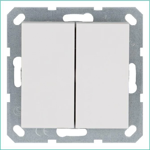 Переключатель перекрестный 1-кл. 10А IP20 механизм бел. глянцевый Jasmart G3013W ТехноИмпульс