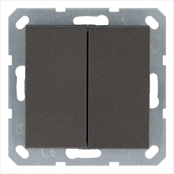 Переключатель перекрестный 2-кл. 10А IP20 механизм мокко Jasmart G3014Z ТехноИмпульс