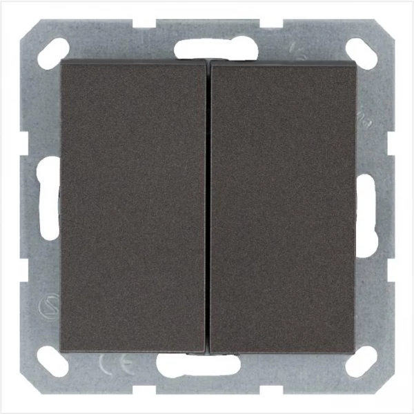 Переключатель перекрестный 2-кл. 10А IP20 механизм мокко Jasmart G3014Z ТехноИмпульс