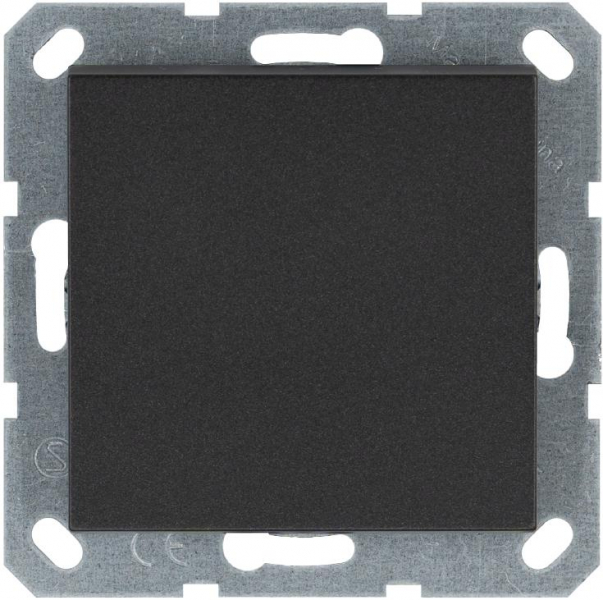 Переключатель проходной 1-кл. 10А IP20 механизм антрацит Jasmart G3012B ТехноИмпульс