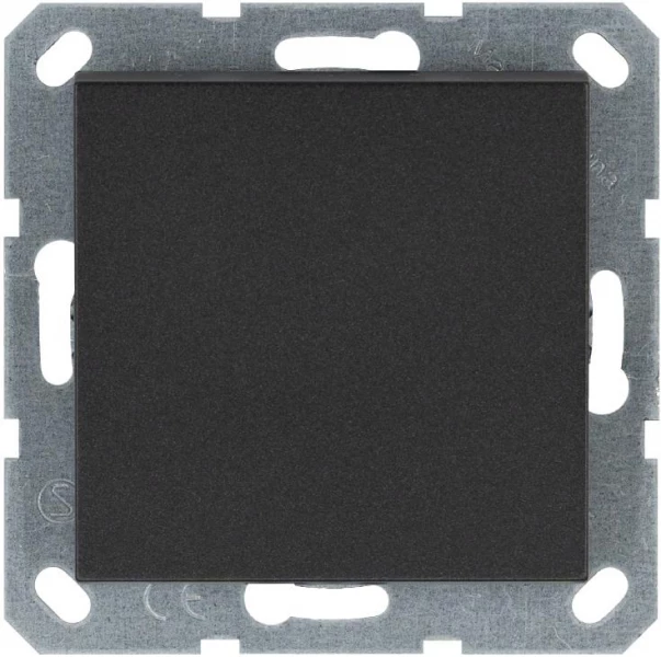 Переключатель проходной 1-кл. 10А IP20 механизм антрацит Jasmart G3012B ТехноИмпульс