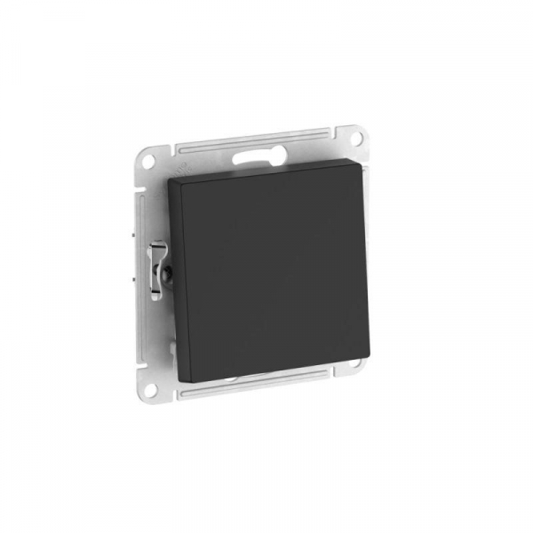 Выключатель 1-кл. AtlasDesign (сх. 1) 10AX быстрозажим. клем. механизм карбон SE ATN001011S ТехноИмпульс